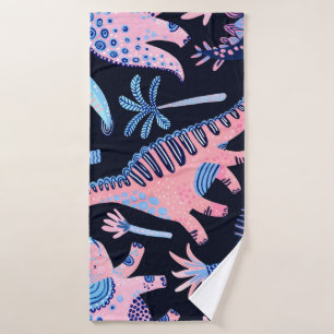 Motif de dinosaures de bande dessinée mignon.