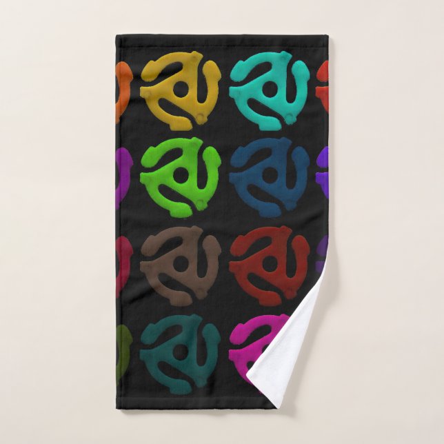 motif de disque d'insertion de plastique vinyle (Serviette à main)