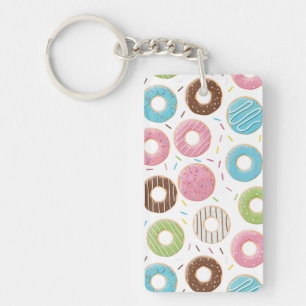Motif de Donuts Colorés Rétro pour une Fête Amusan