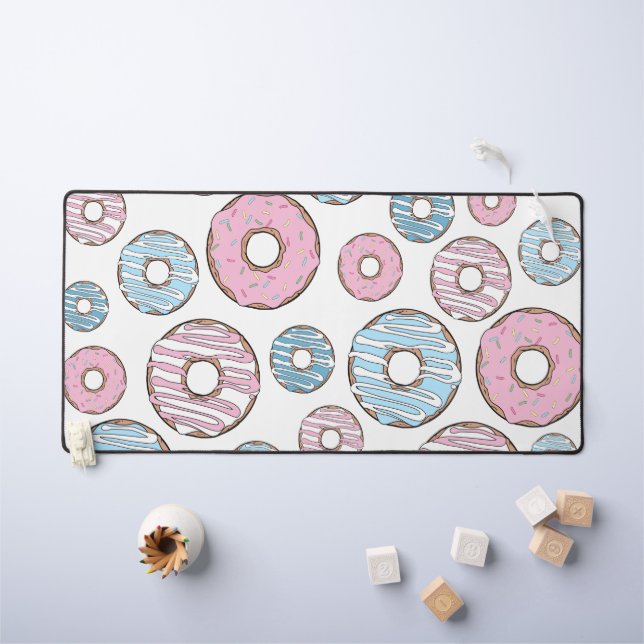 Motif De Donuts, Donuts Roses, Donuts Bleus (Tableau pour enfants)