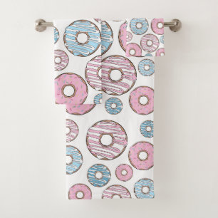 Motif De Donuts, Donuts Roses, Donuts Bleus