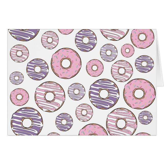 Motif De Donuts, Donuts Roses, Donuts Violets (Devant horizontal)
