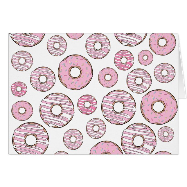 Motif De Donuts, Donuts Roses, Saupoudrages (Devant horizontal)