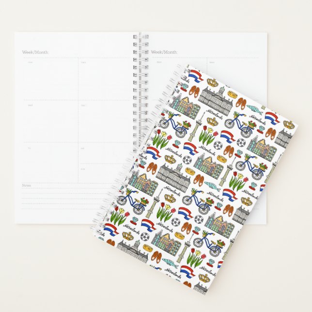 Motif de doodle de Pays-Bas (Devant avec enveloppe)