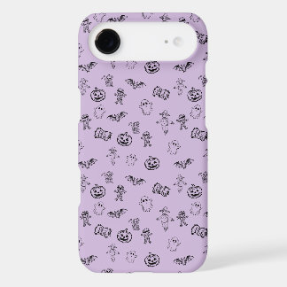 Motif de doodle Halloween mignon et effrayant