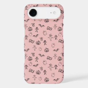 Motif de doodle Halloween mignon et effrayant