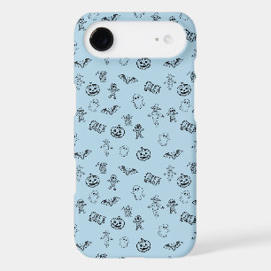 Motif de doodle Halloween mignon et effrayant
