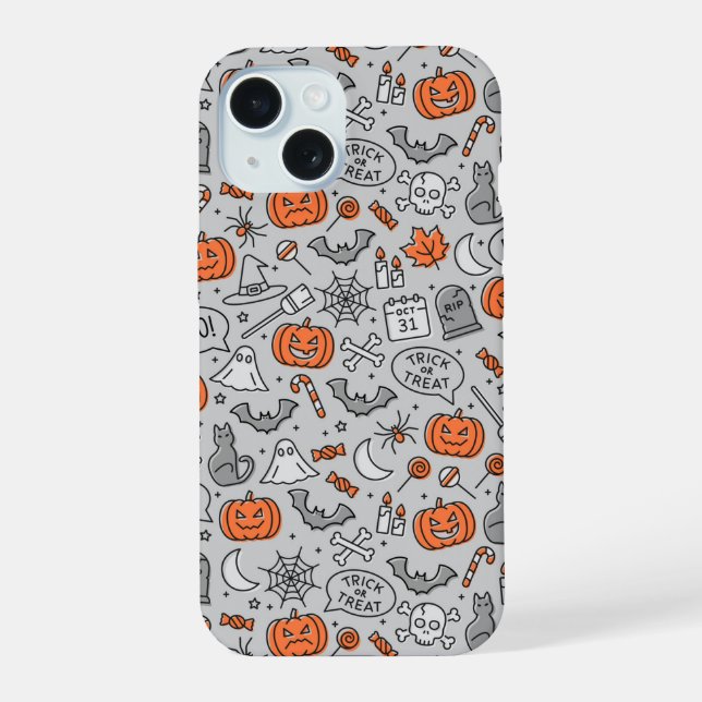 Motif de doodle pour les enfants mignons Halloween (Verso)