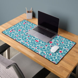 Motif de feuillage élégant sarcelle et magenta