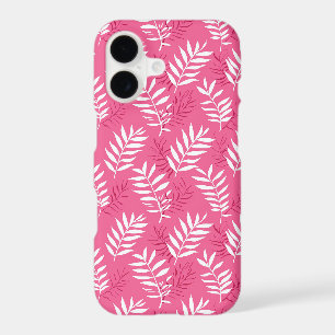 Motif de feuille de plage tropicale rose mignon