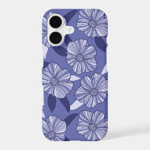 Motif de feuille florale violette moderne