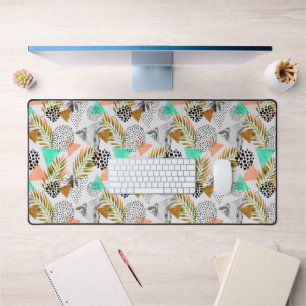 Motif de feuille géométrique Tropical Abstrait