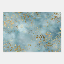 Motif de feuilles botaniques minimalistes or sarce