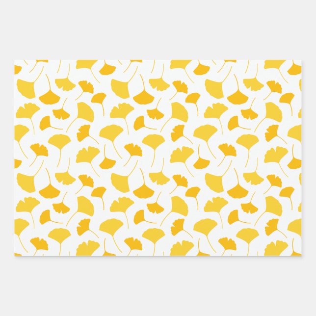 Motif de feuilles de Ginkgo jaune (Devant)