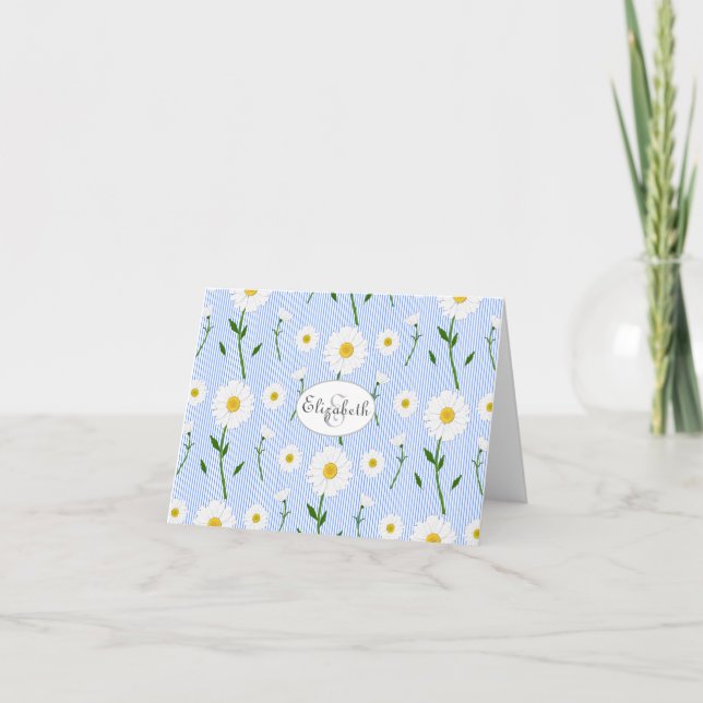 Motif de Fleur de marée d'été de Monogramme Bleu (Devant)