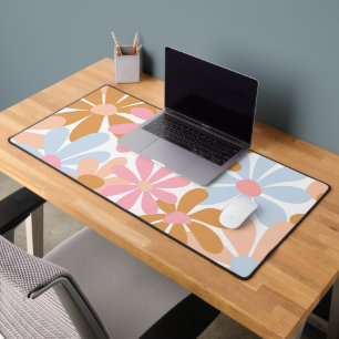 Motif de fleur de marguerite pastel rétro