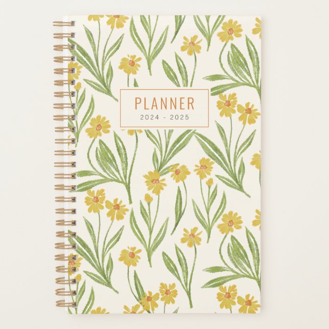Motif de Fleur sauvage Jaune (Devant)