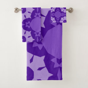 Motif de fleurs abstraites pourpres