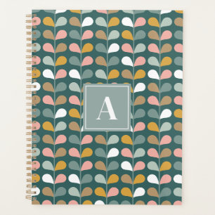 Motif de fleurs de pétale initiales monogramme car