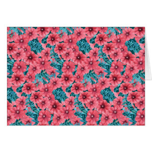 Motif de fleurs de pétunia rouge