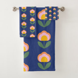 Motif de fleurs folkloriques danoises scandinaves 