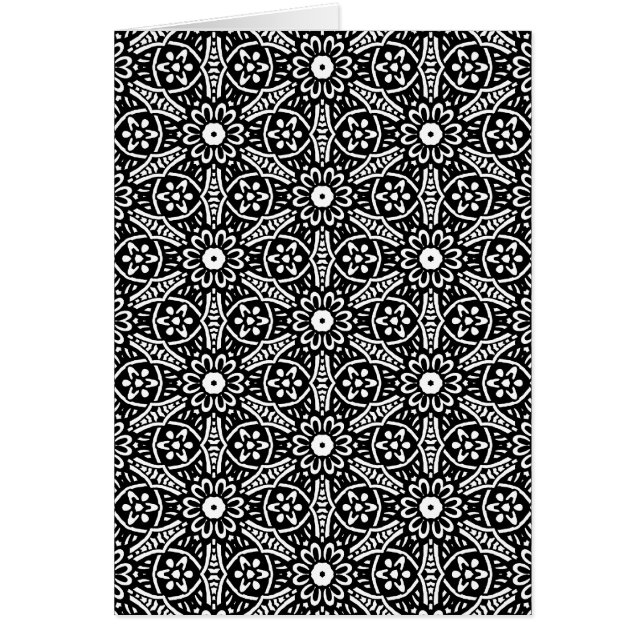 Motif de fleurs géométrique (Devant)