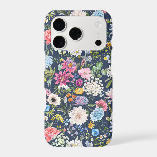 Motif de fleurs illustrées colorées