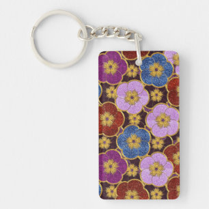 Motif de fleurs multicolores