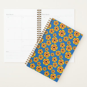 Motif de fleurs orange jaune
