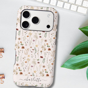 Motif de fleurs sauvages florales jolies aquarelle