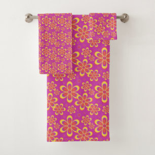 Motif de fleurs Super magenta violet
