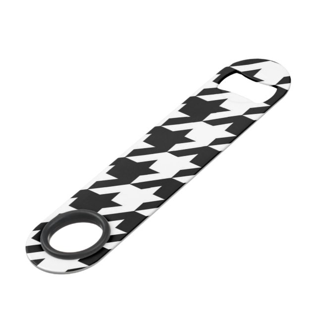 motif de fond blanc et noir géométrique chic (Devant angulaire)