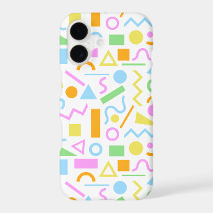 Motif de forme de style années 80 en couleur sur f