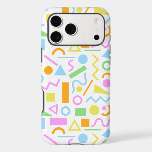 Motif de forme de style années 80 en couleur sur f