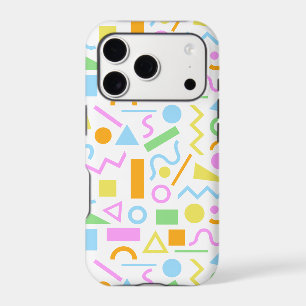 Motif de forme de style années 80 en couleur sur f