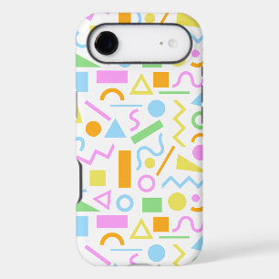 Motif de forme de style années 80 en couleur sur f
