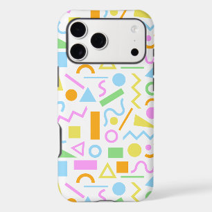 Motif de forme de style années 80 en couleur sur f