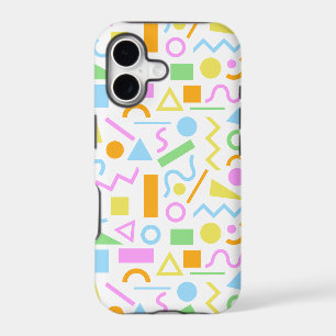 Motif de forme de style années 80 en couleur sur f