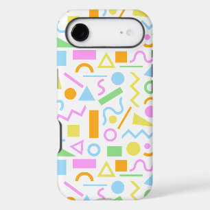 Motif de forme de style années 80 en couleur sur f