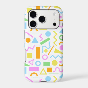 Motif de forme de style années 80 en couleur sur f