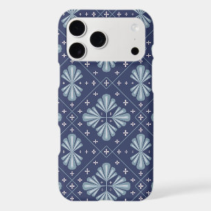 Motif de formes géométriques bleues