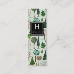 Motif de Forrest Arbres   Gardener Cartes de visit