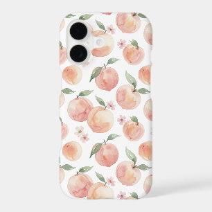 Motif de fruit pêche à l'aquarelle – Pastel doux