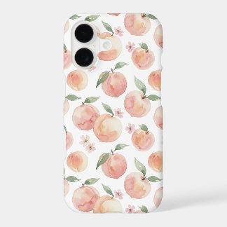 Motif de fruit pêche à l'aquarelle – Pastel doux