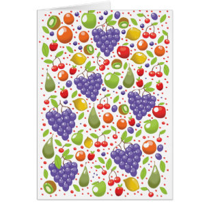 Motif de fruits mignons