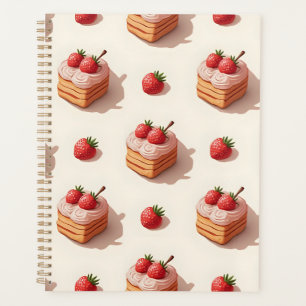 Motif de gâteaux fraises Planificateurs