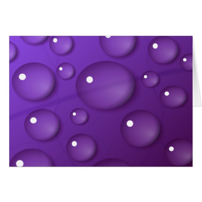 Motif de goutte d'eau violet (Devant horizontal)