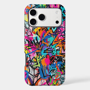 Motif de graffiti néon vibrant pour iPhone