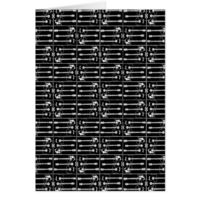 Motif de guitares musicales (Devant)