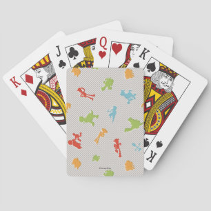 Motif de jeton de forme rétro Jeu de cartes